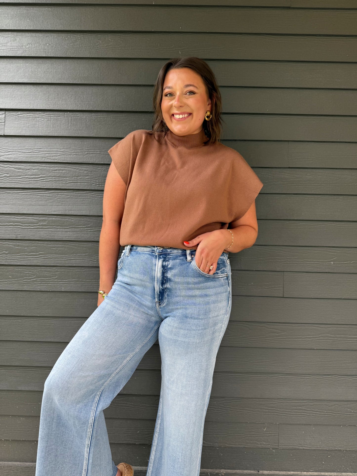 The Amy Top-Brown