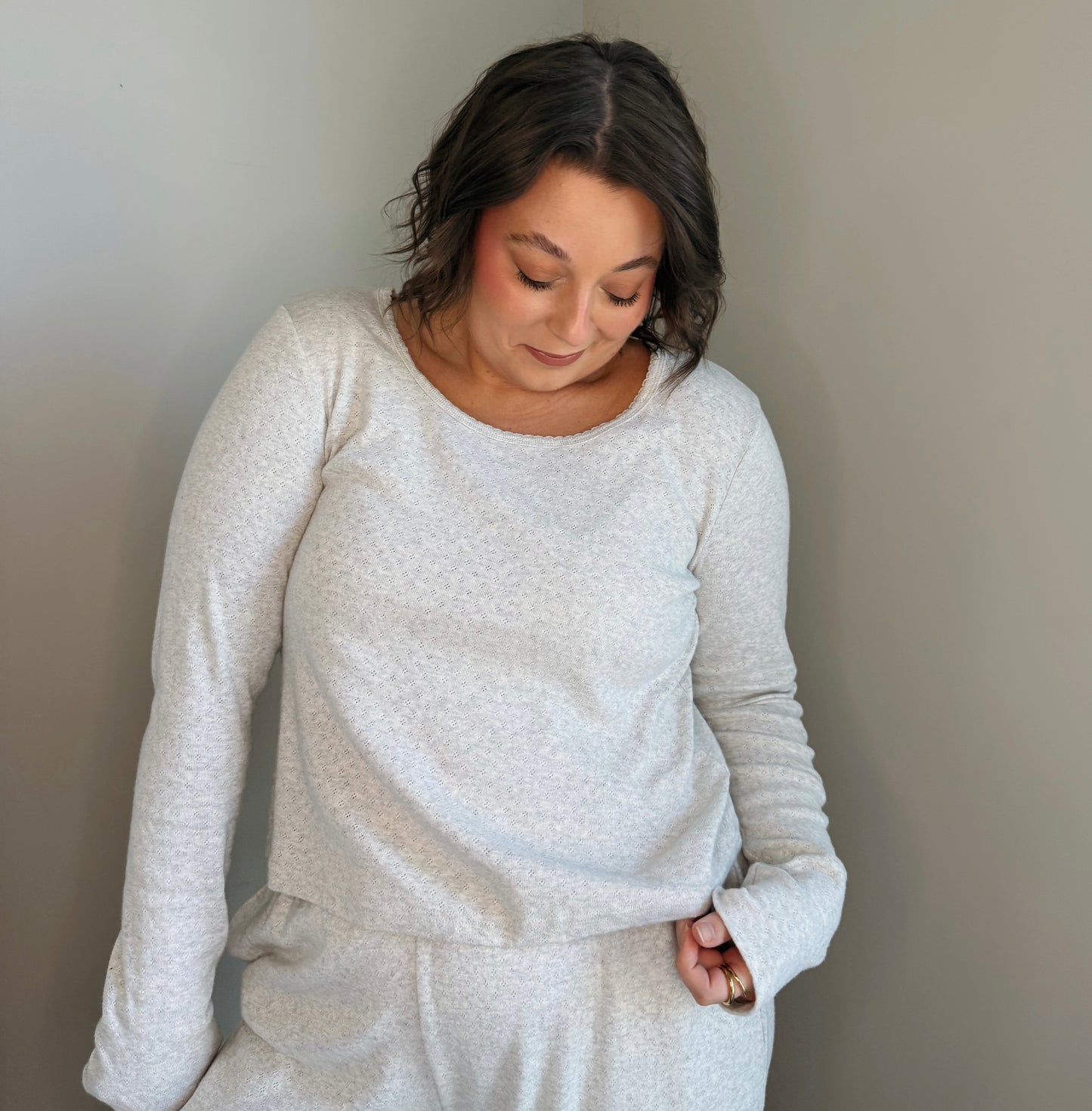 The Cloud Pointelle Lounge Top