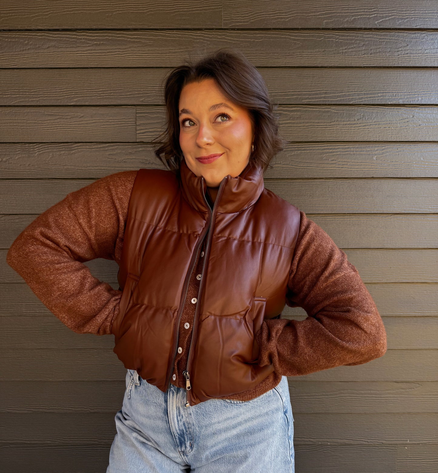 The Quinn Puffer-Chestnut