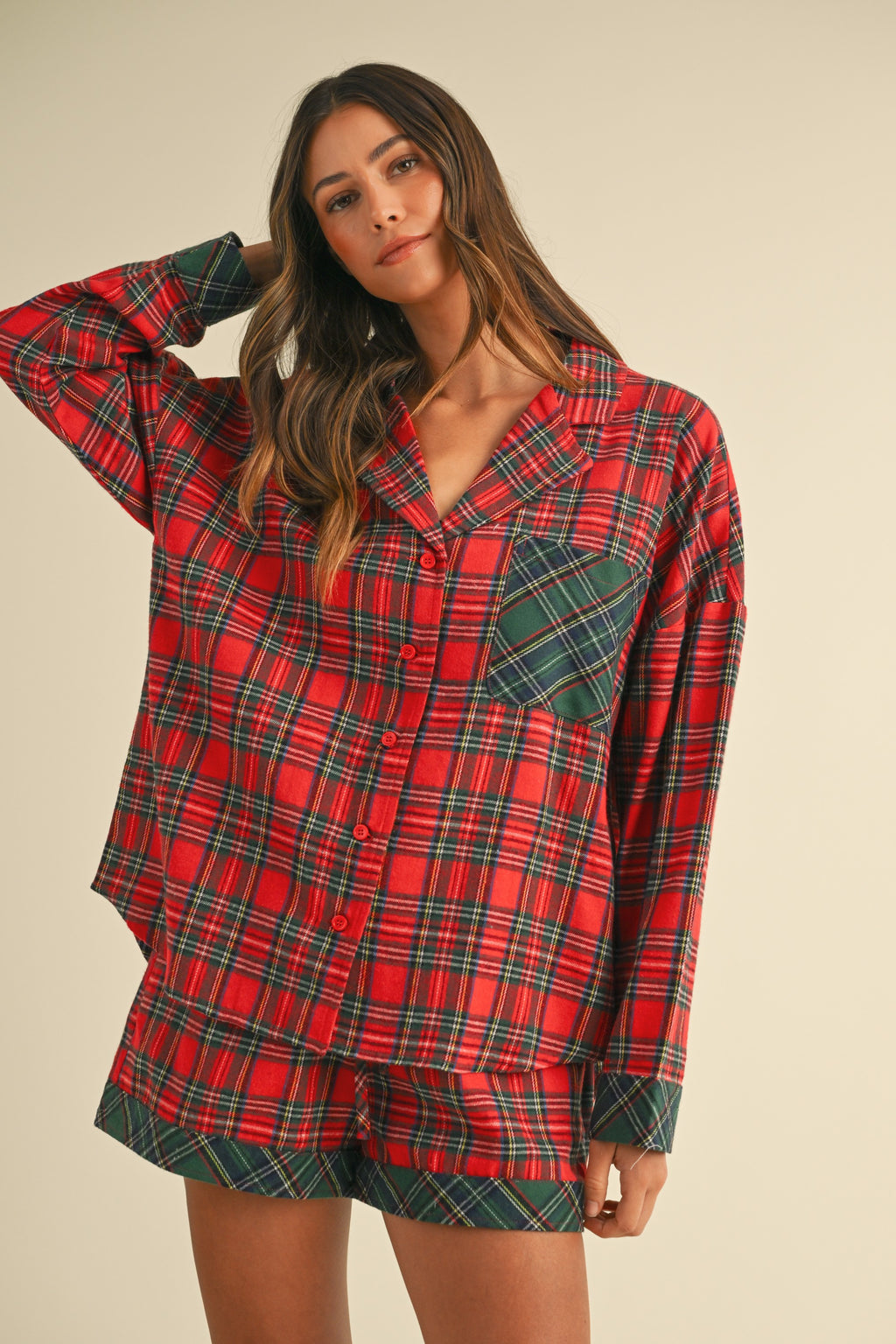 The Holiday Plaid Pajama Set