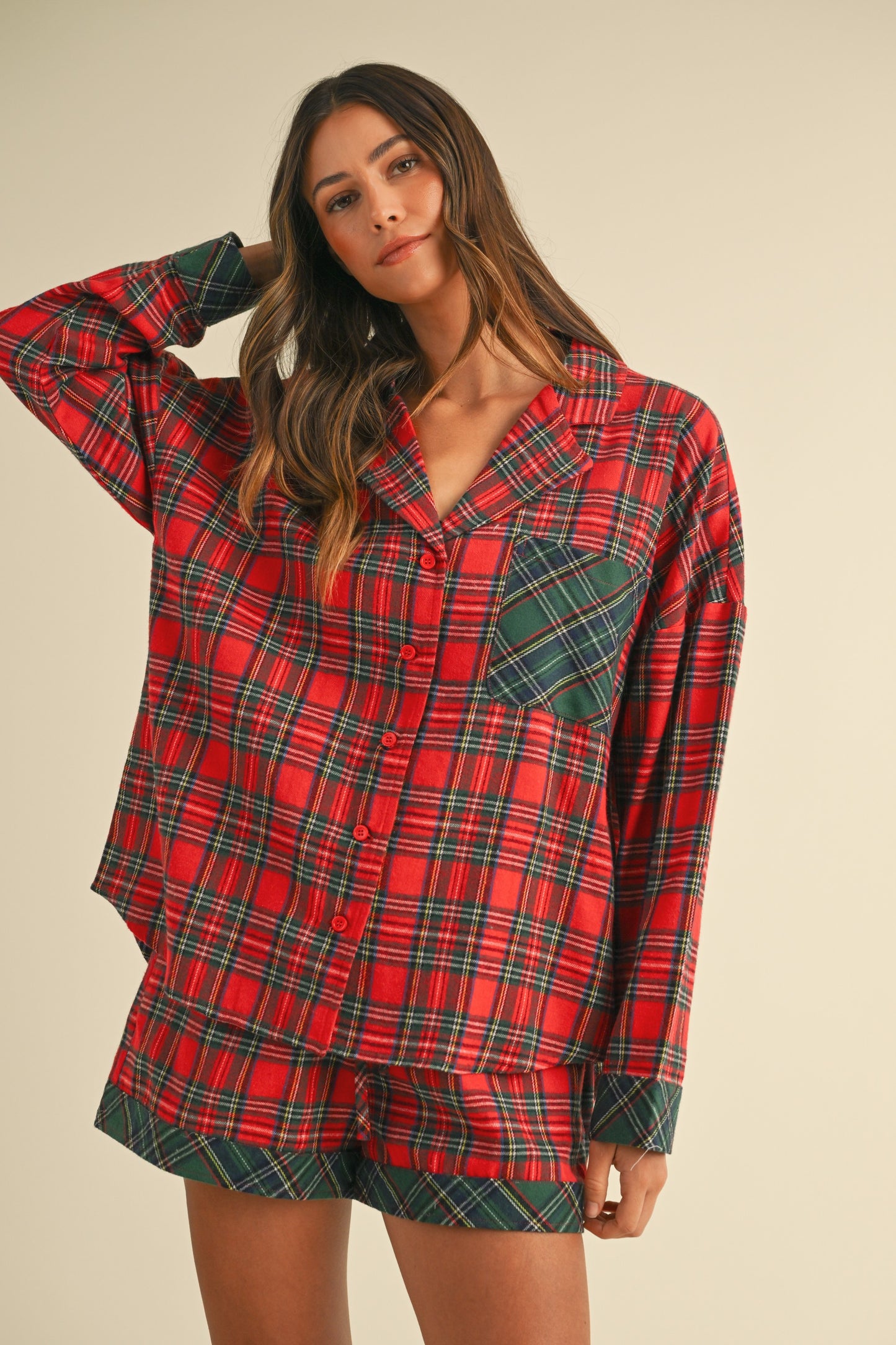 The Holiday Plaid Pajama Set
