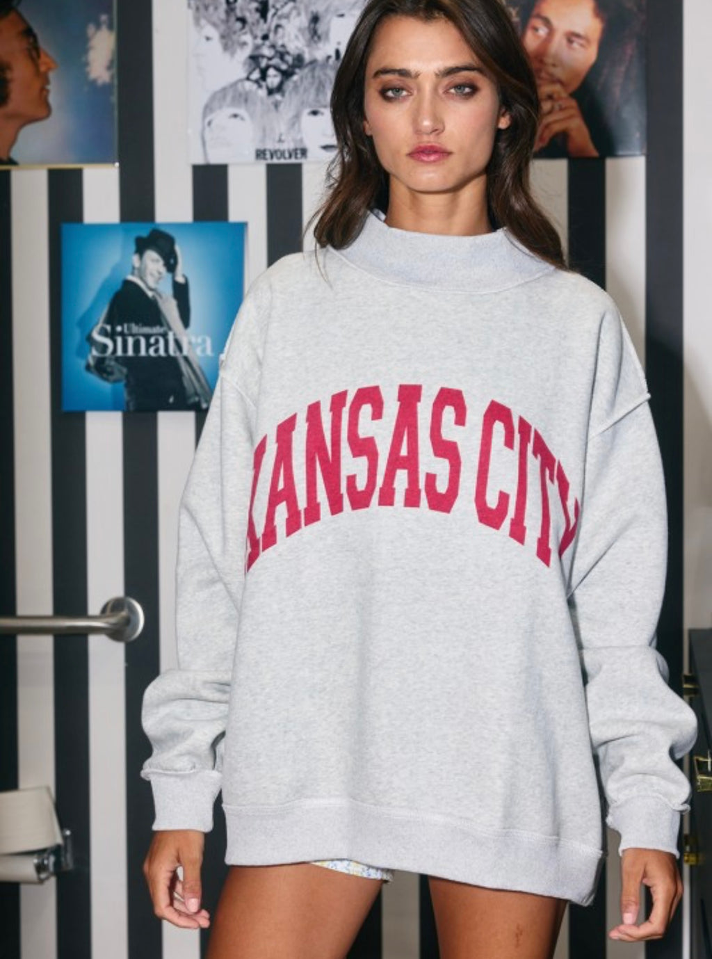 PREORDER-KANSAS CITY Mockneck Sweatshirt