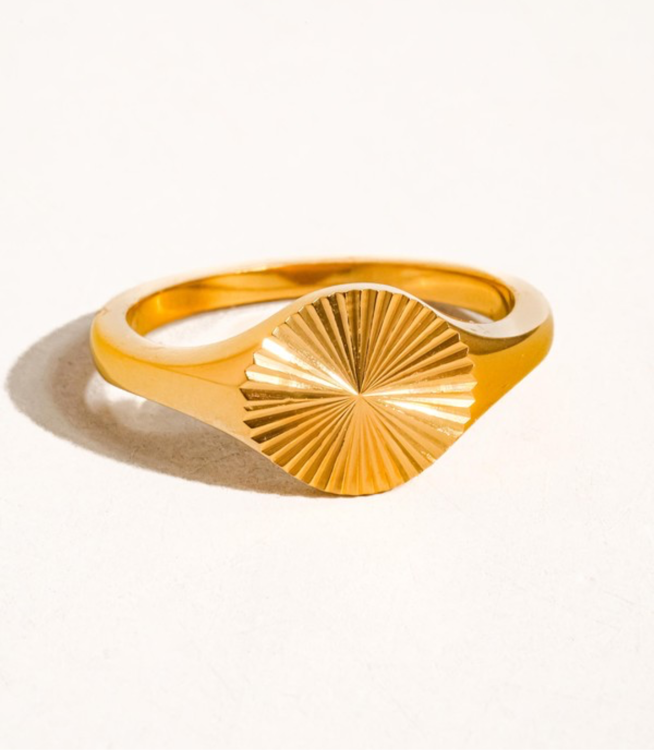 Sunburst Signet Ring
