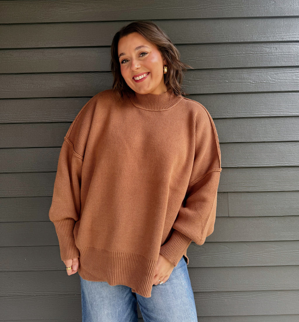 The Camden Sweater-Camel