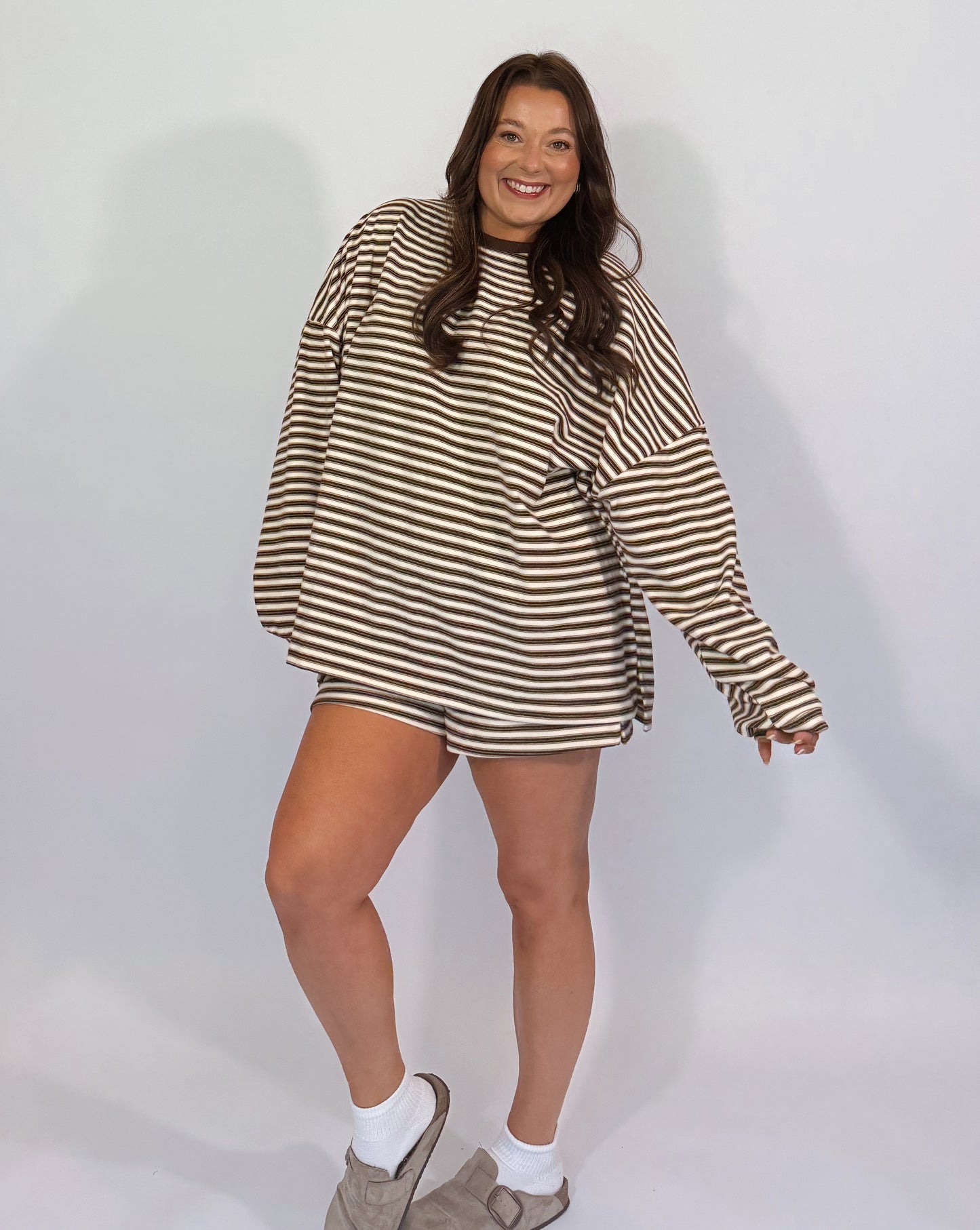 The Toffee Striped Short