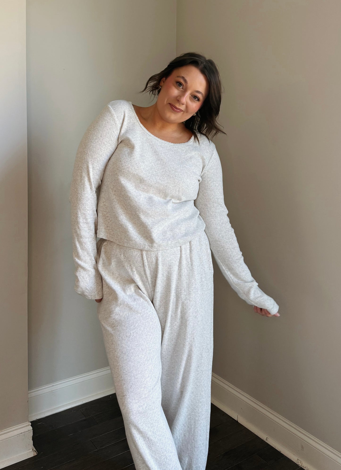 The Cloud Pointelle Lounge Top