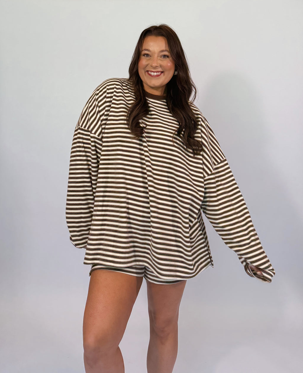 The Toffee Striped Top