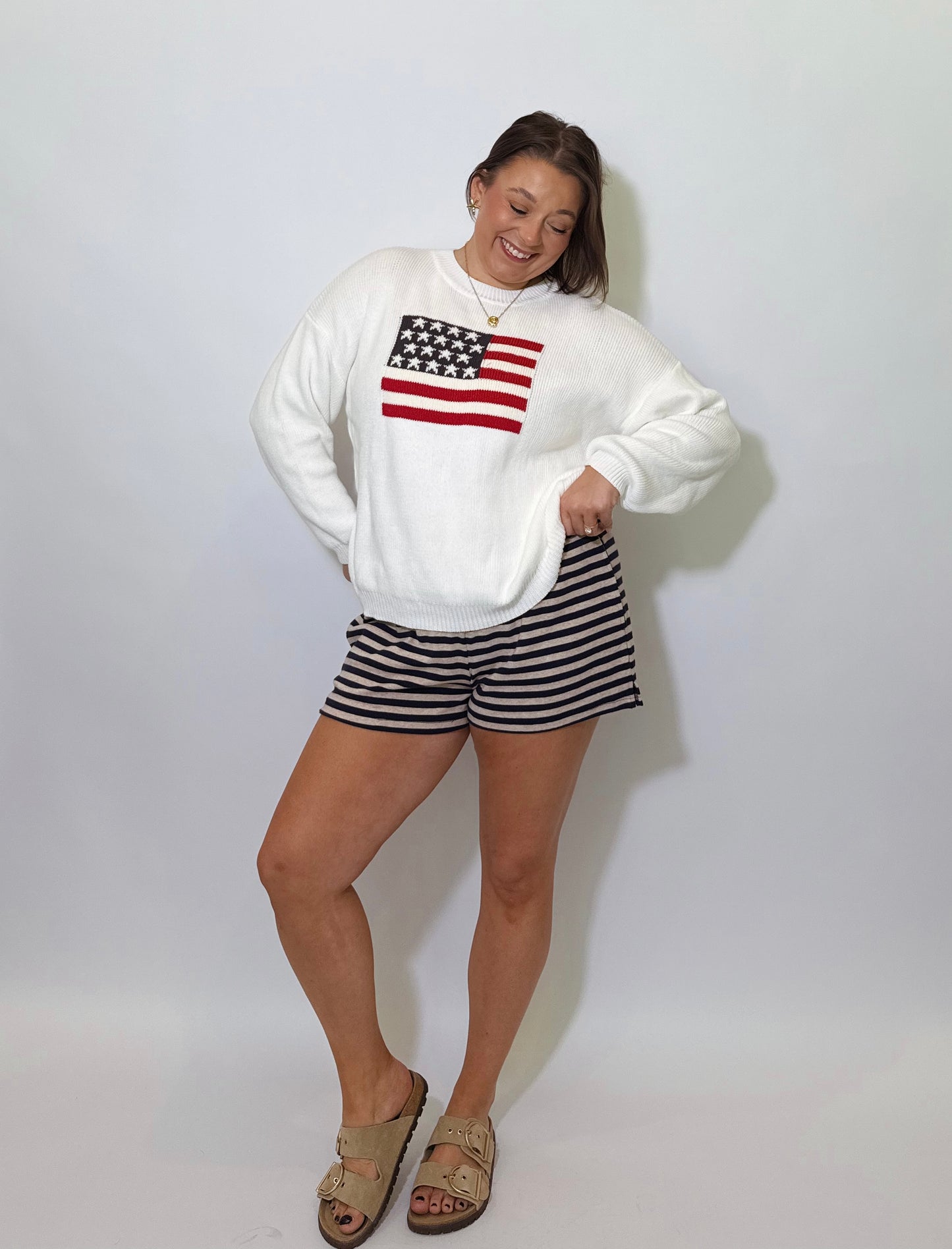 All American Flag Sweater
