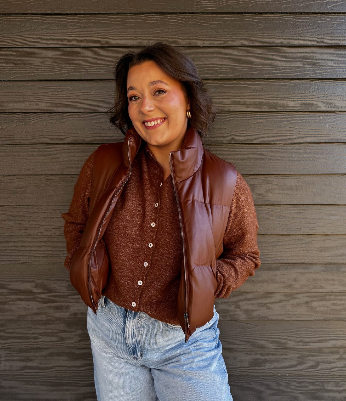 The Quinn Puffer-Chestnut