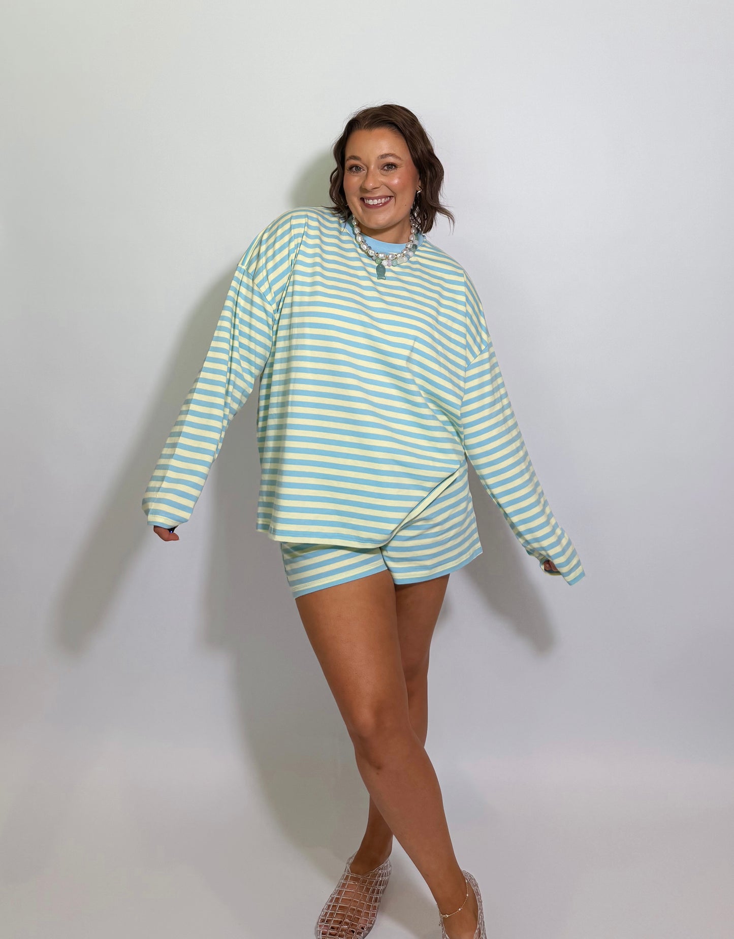 The Sea Glass Striped Shorts