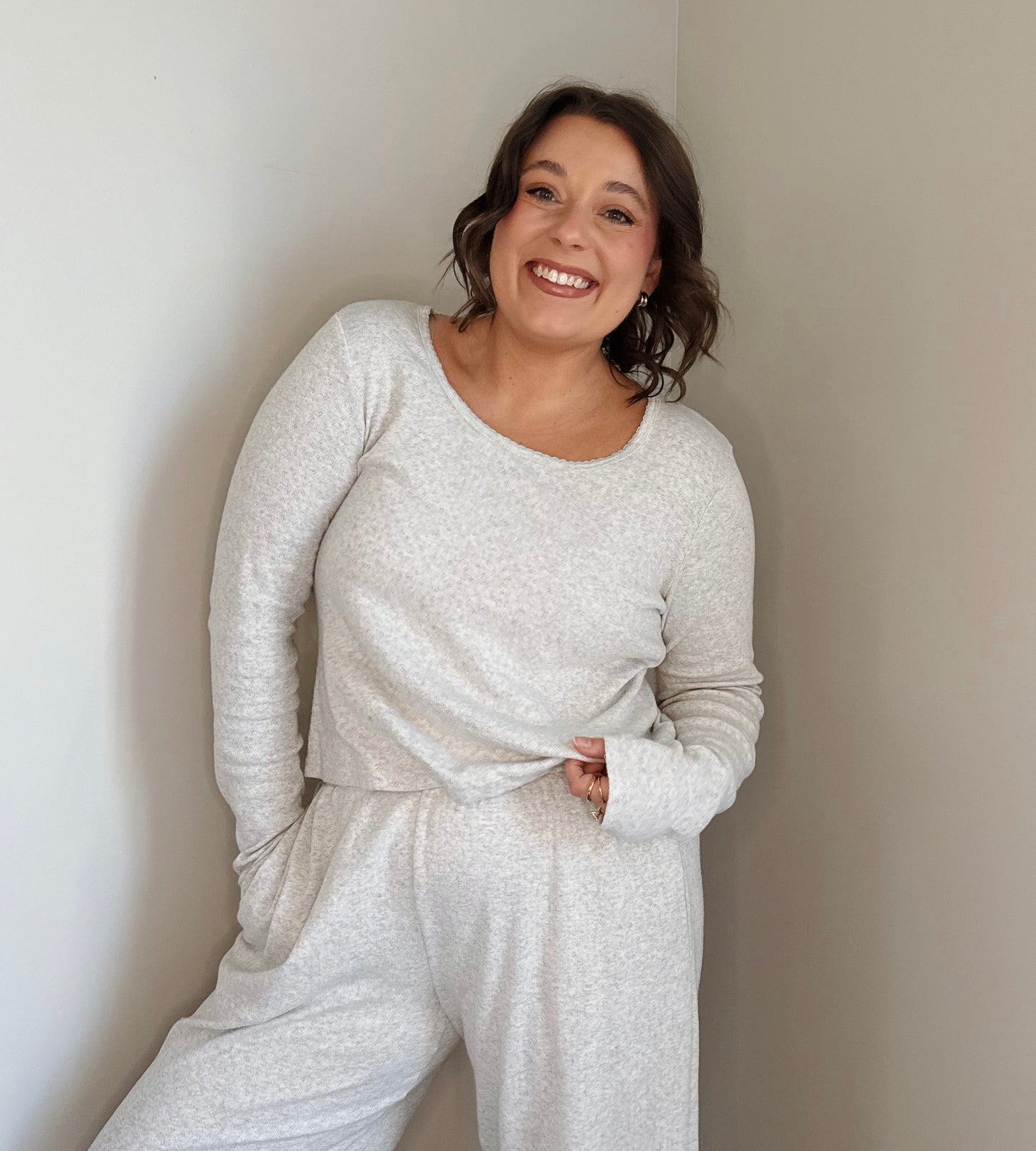 The Cloud Pointelle Lounge Top