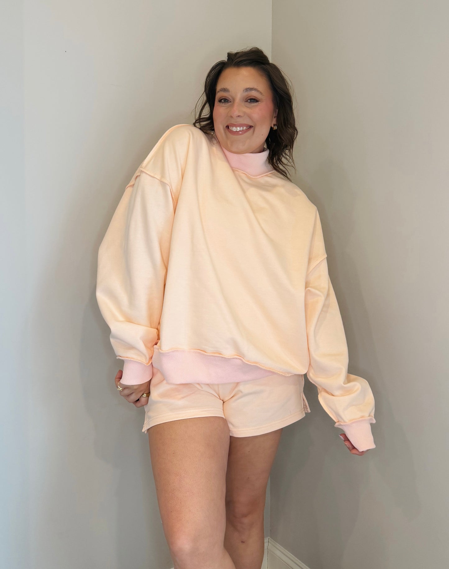 The Daybreak Mockneck-Pink