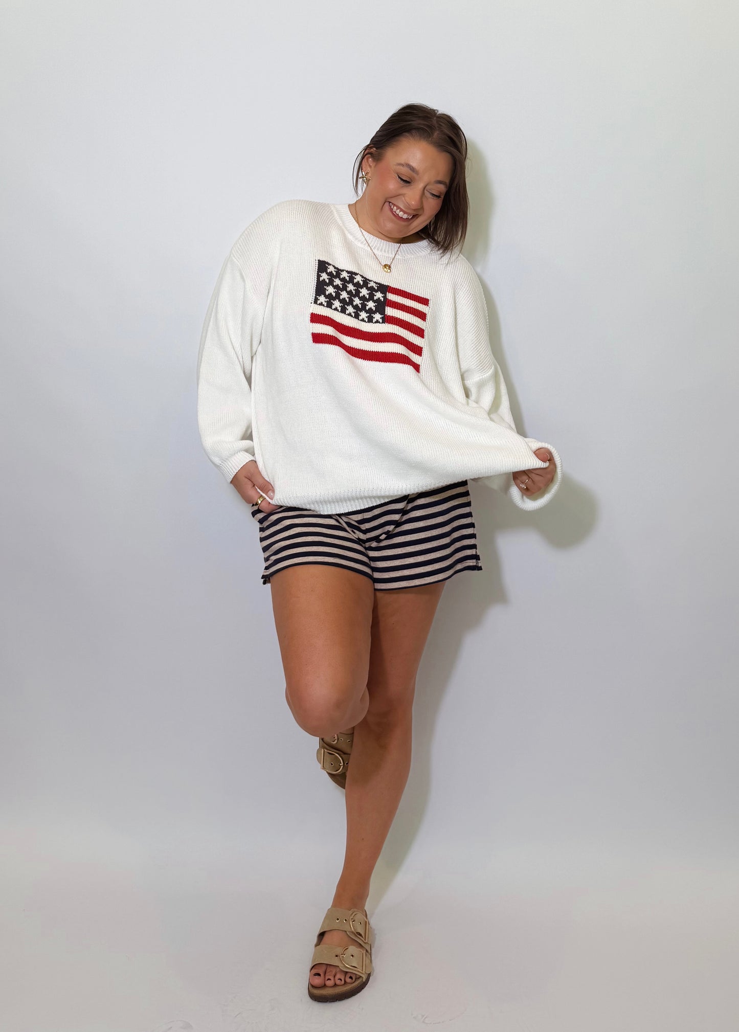 All American Flag Sweater