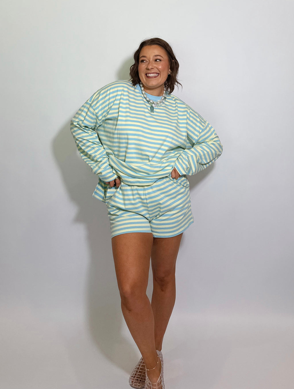 The Sea Glass Striped Shorts