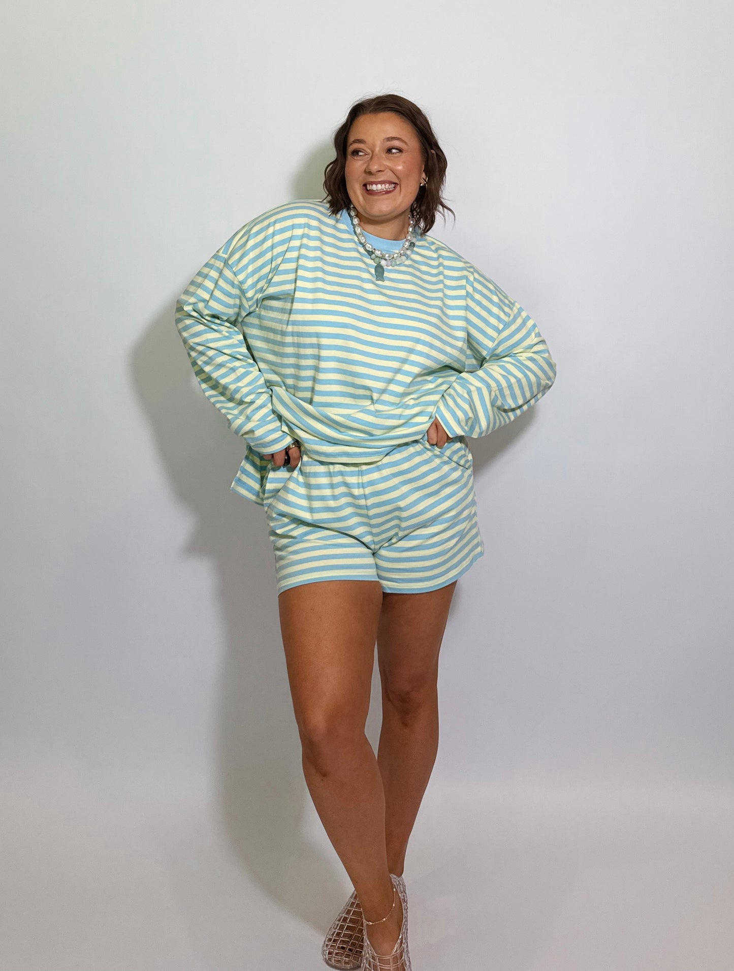 The Sea Glass Striped Shorts