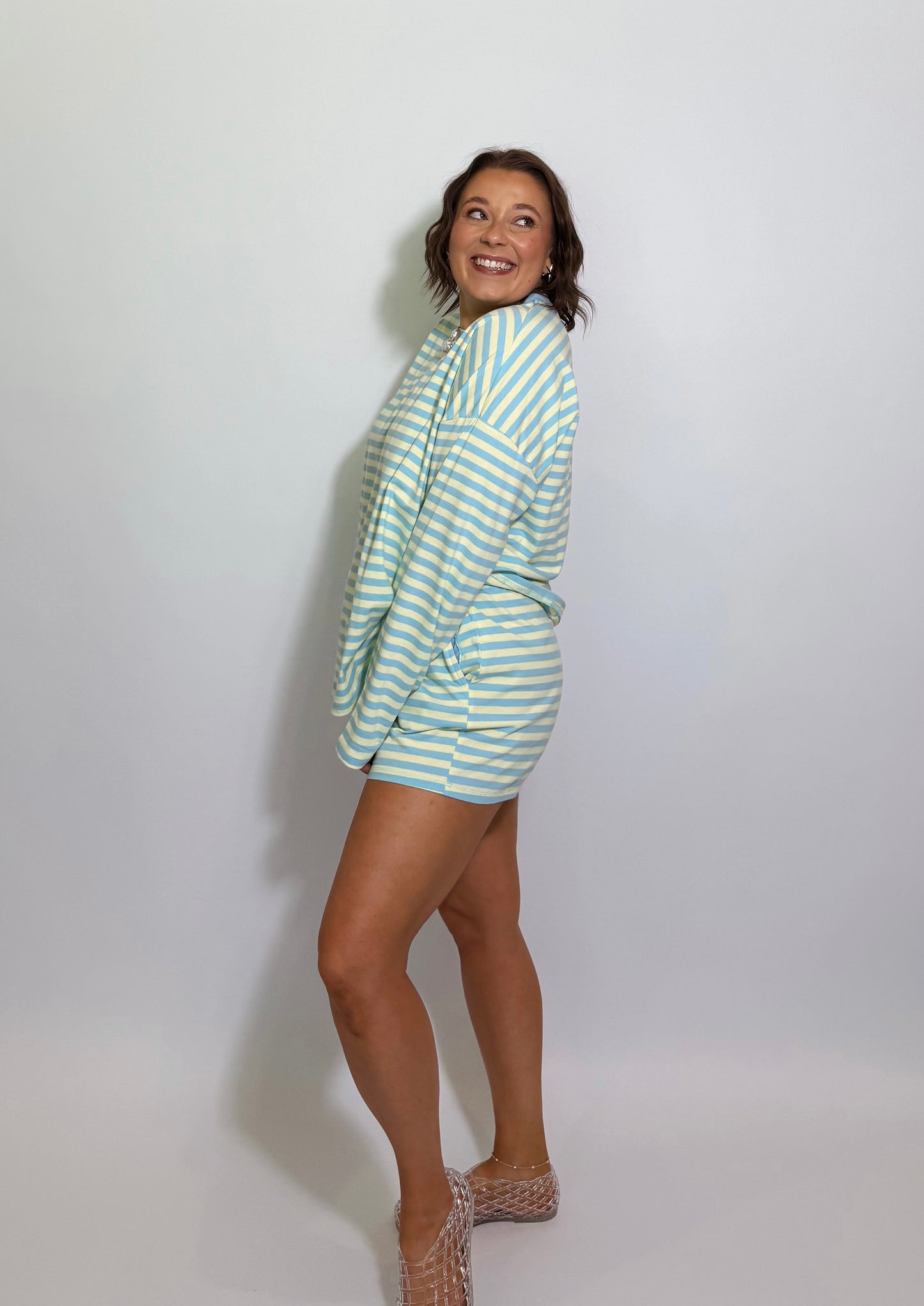 The Sea Glass Striped Shorts