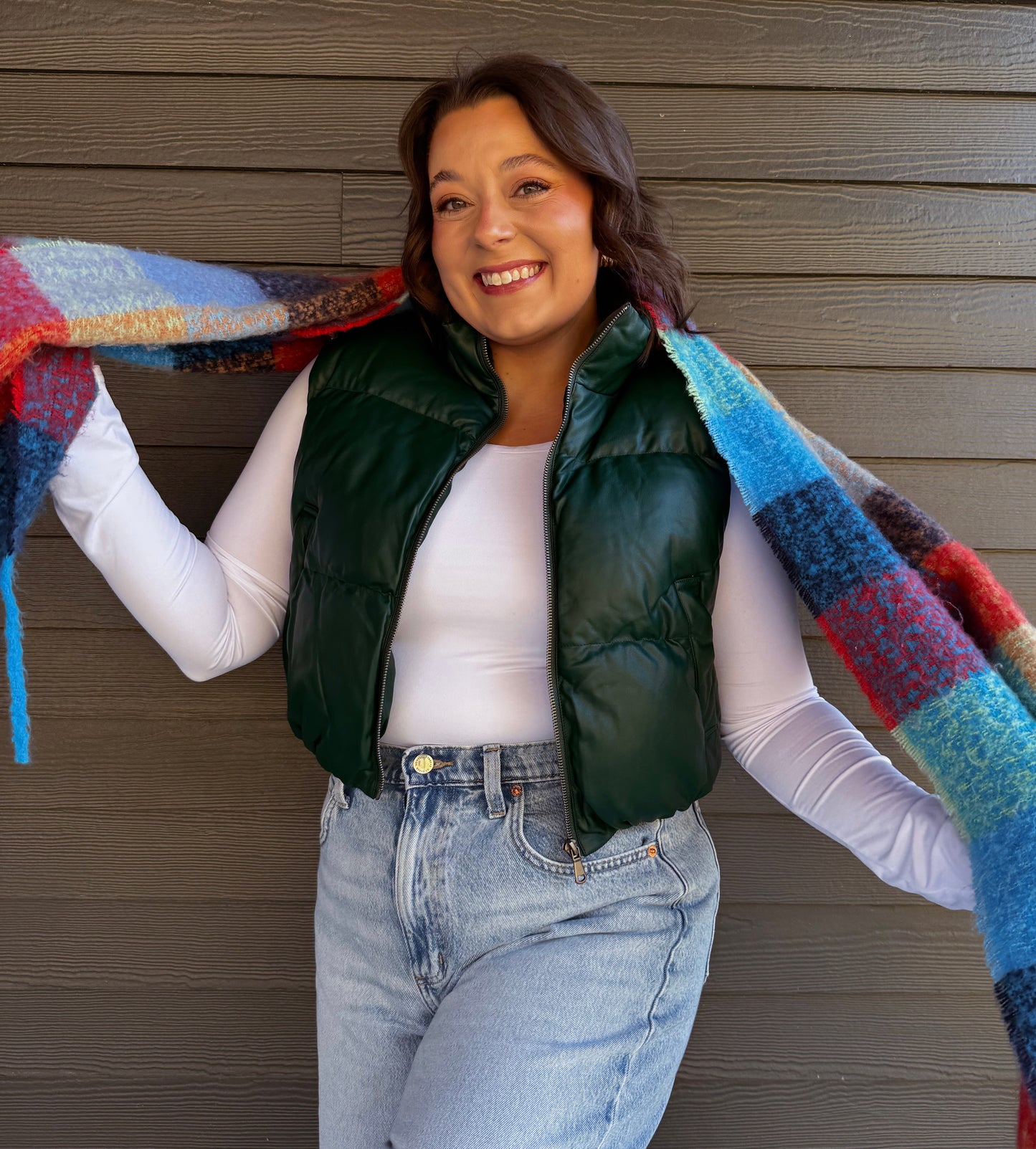 The Quinn Puffer-Dark Green