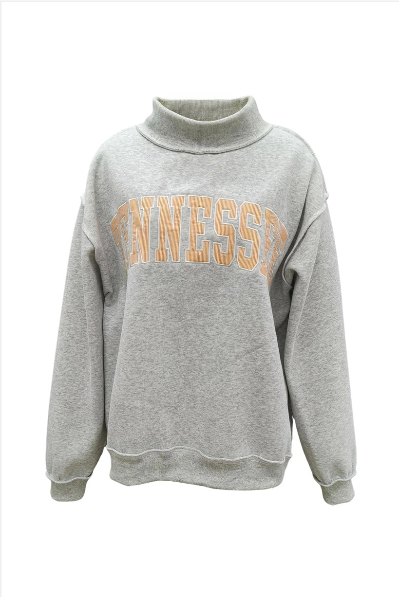 The Striped Tennessee Mockneck Sweatshirt