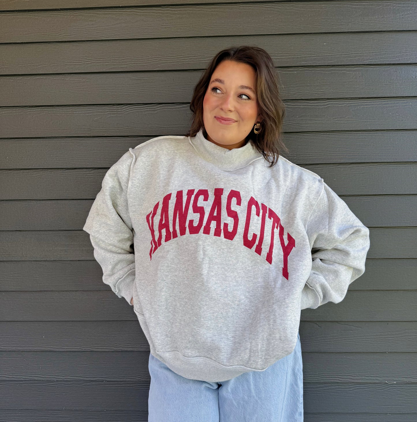 KANSAS CITY Mockneck Sweatshirt