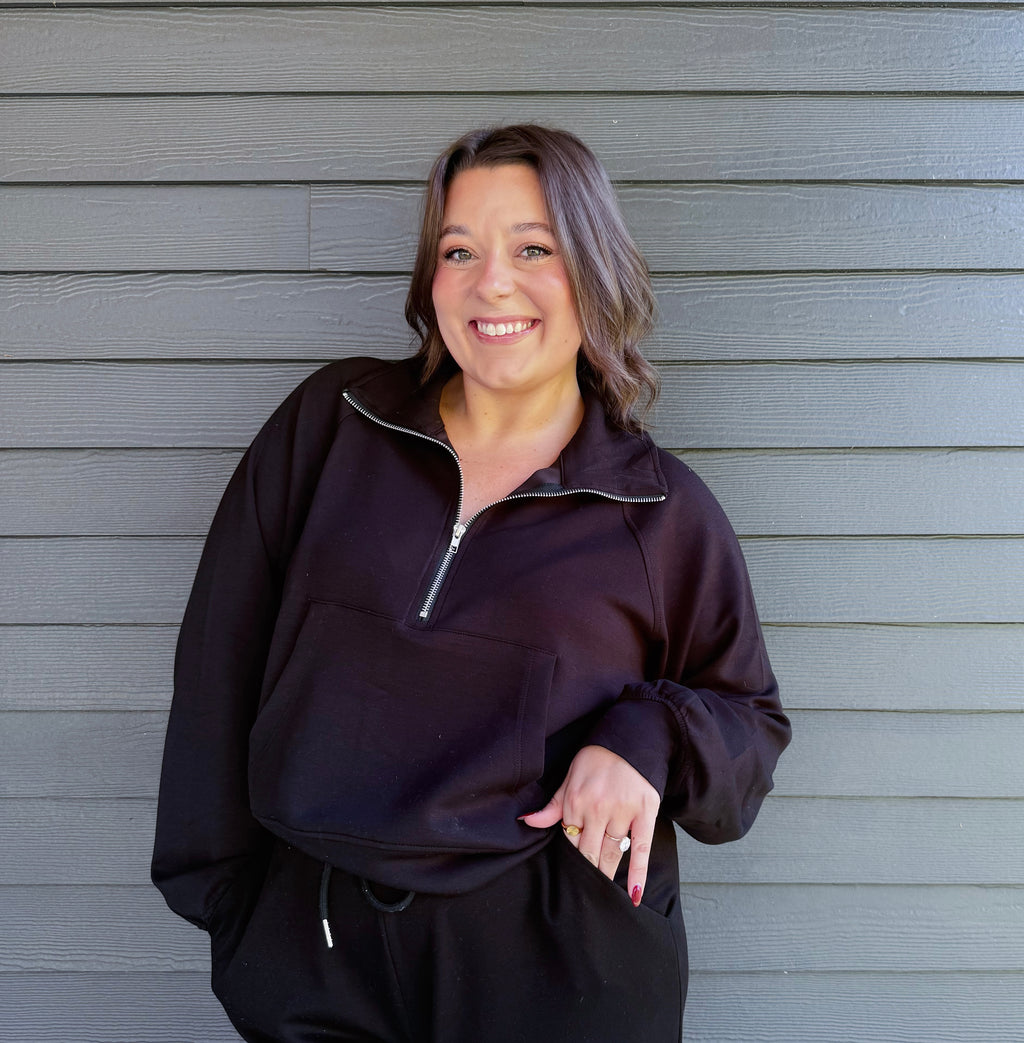 The Hayes Half Zip Sweatshirt